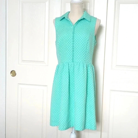 Kensie mint green Retro dress with cap sleeves - Picture 1 of 5